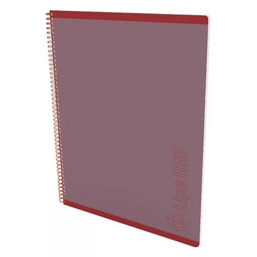 Spirálfüzet kockás LIPAMILL A/4 50 lapos Elegance fekete