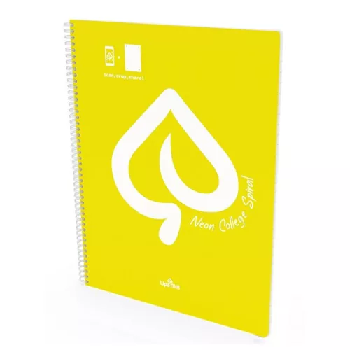 Spirálfüzet vonalas LIPAMILL A/4 80 lapos Neon