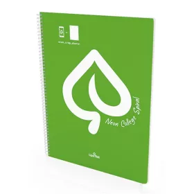 Spirálfüzet kockás LIPAMILL A/4 80 lapos Neon