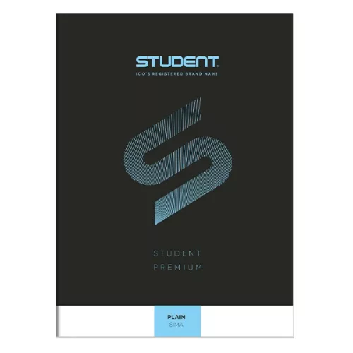Füzet sima ICO Student Black Prémium A/4 32 lapos