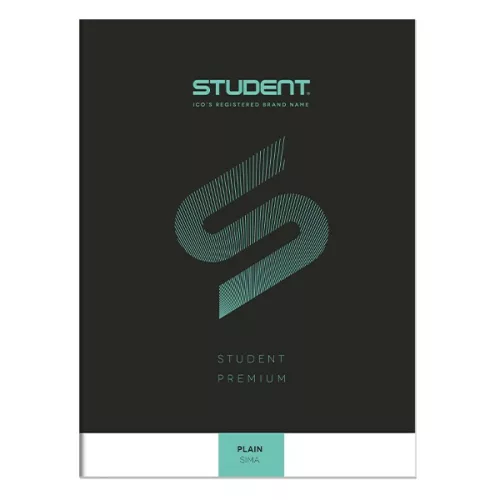 Füzet sima ICO Student Black Prémium A/4 32 lapos