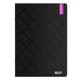 Füzet vonalas ICO Student Black Prémium A/4 40 lapos