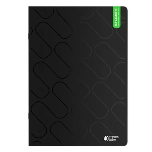 Füzet vonalas ICO Student Black Prémium A/4 40 lapos
