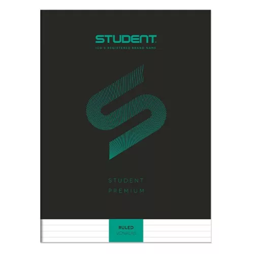 Füzet vonalas ICO Student Black Prémium A/4 32 lapos