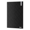 Spirálfüzet kockás ICO Student Black Prémium A/4 100 lapos
