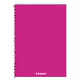 Spirálfüzet kockás FORTUNA Monocolor A/4 70 lapos magenta