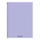 Spirálfüzet kockás FORTUNA Monocolor A/4 70 lapos pasztell lila