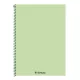 Spirálfüzet kockás FORTUNA Monocolor A/4 70 lapos pasztell zöld