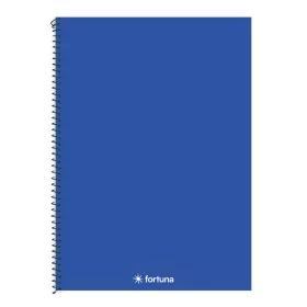   Spirálfüzet kockás FORTUNA Monocolor A/4 70 lapos sötétkék