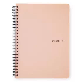 Spirálfüzet vonalas PASTELINI A/5 60 lapos barack