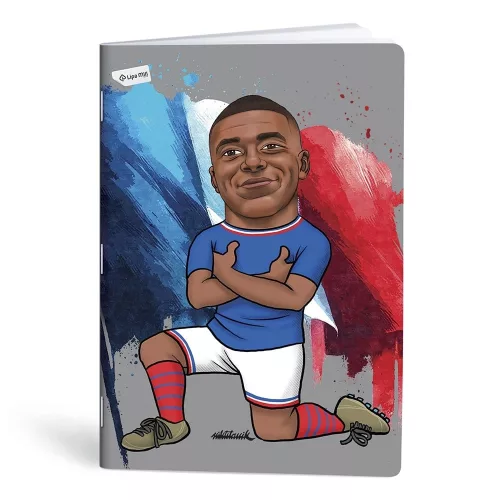 Füzet kockás LIPAMILL A/4 40 lapos Football icons