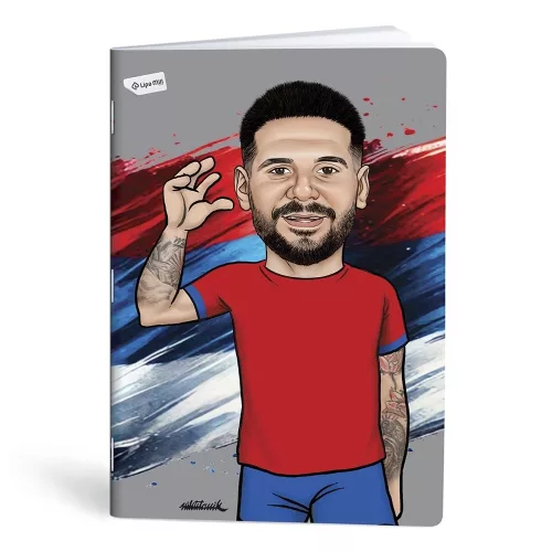 Füzet kockás LIPAMILL A/4 40 lapos Football icons