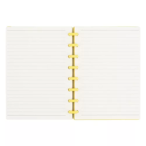 Spirálfüzet vonalas OXY lego design A/5 80 lapos sárga