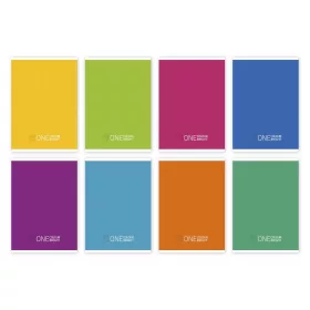 Füzet sima One Colour Bright A/4 80-32 vegyes színek