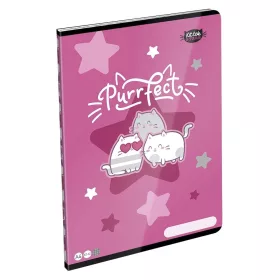   Füzet sima LIZZYSULI A/4 32 lapos 80-32 Kittok Stars Purrfect