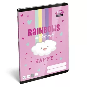   Füzet vonalas LIZZYSULI A/5 32 lapos 14-32 1.osztályos  Lollipop Rainbow