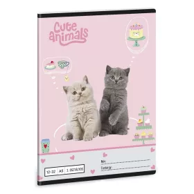   Füzet vonalas ARS UNA A/5 32 lapos 12-32 3.osztályos Cute Animals-Tea Party