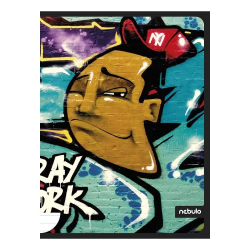 Füzet vonalas NEBULO A/4 40 lapos Graffiti
