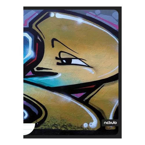 Füzet vonalas NEBULO A/4 40 lapos Graffiti