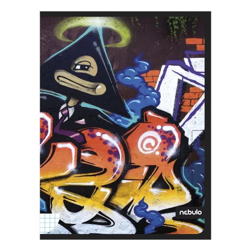 Füzet kockás NEBULO A/4 40 lapos Graffiti