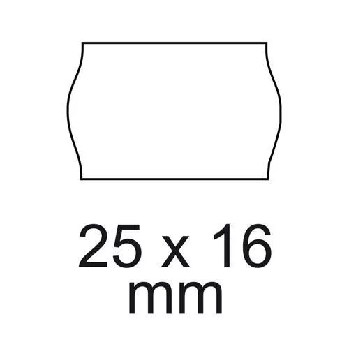 Árazószalag 25x16 Perforált fehér