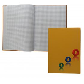   Beírókönyv, A/4, kemény fedeles, 96 lapos, A/4, kockás, vonalas