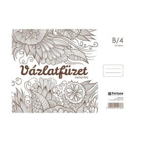   FORTUNA Famentes Vázlatfüzet -  spirálozott  - B/4 méret (32 lapos 