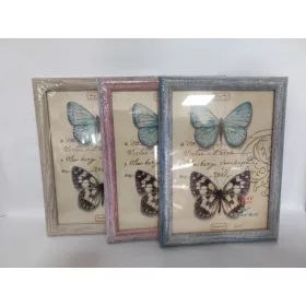 Fa hatású műanyag képkeret, 13x18 cm