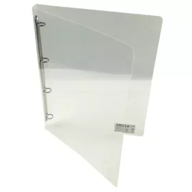 Gyűrűskönyv A/4 20 mm 4 gyűrű átlátszó fehér