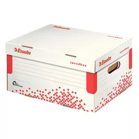   Archiváló konténer dobozoknak ESSELTE Speedbox S 355x193x252 mm felfelé nyíló tetővel fehér