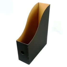   Irattartó papucs FORTUNA 80 mm karton összehajtható fekete