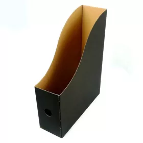   Irattartó papucs FORTUNA 80 mm karton összehajtható fekete