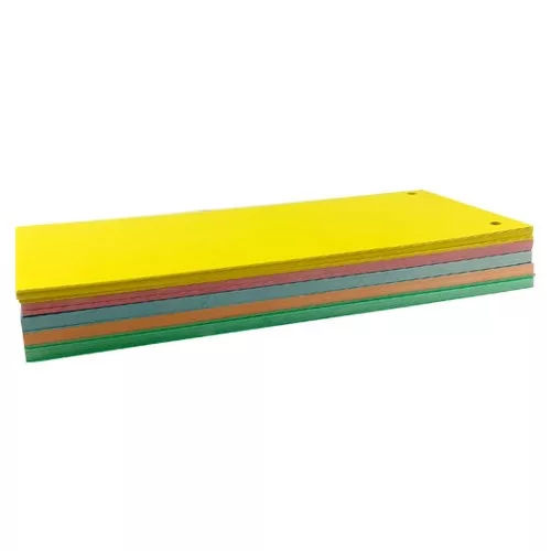 Elválasztócsík FORTUNA 105x235mm karton vegyes színekben 5x20 darabos