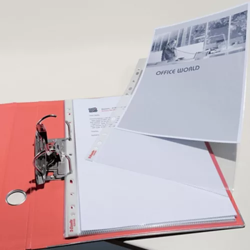 Iratrendező ESSELTE Colour Breeze Standard A/4 75 mm élvédős korall