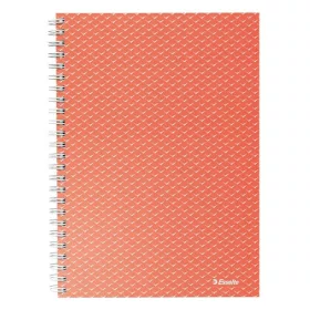   Spirálfüzet vonalas ESSELTE A/5 80 lapos Colour Breeze korall