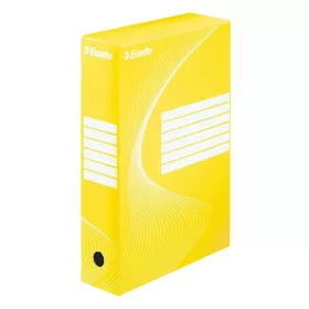 Archiváló doboz ESSELTE Boxycolor A/4  80 mm karton sárga