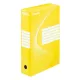Archiváló doboz ESSELTE Boxycolor A/4  80 mm karton sárga