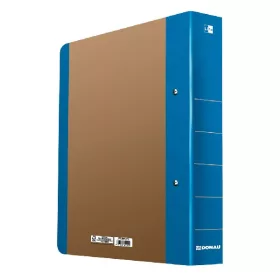   Gyűrűskönyv DONAU Life A/4 50 mm 2 gyűrű karton neon kék-barna