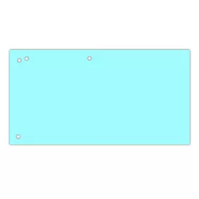 Elválasztócsík DONAU 105x235 mm karton kék 100 darabos