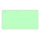 Elválasztócsík DONAU 105x235 mm karton zöld 100 darabos