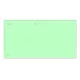 Elválasztócsík DONAU 105x235 mm karton zöld 100 darabos