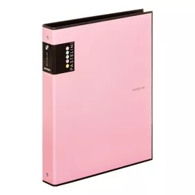 Gyűrűskönyv PASTELINI A/4 4 gyűrű PP 40mm pink