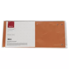 Elválasztócsík OPTIMA 105x240mm narancssárga 10 darabos