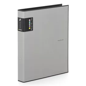 Gyűrűskönyv PASTELINI A/4 2 gyűrű PP 40 mm szürke