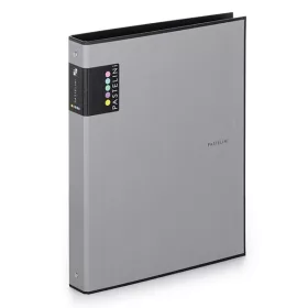 Gyűrűskönyv PASTELINI A/4 4 gyűrű PP 40 mm szürke