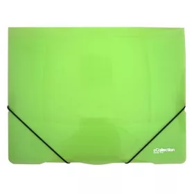Gumis mappa A/4, műanyag, e-Collection