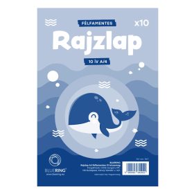 Rajzlap A/4 félfamentes, 10 db/cs.