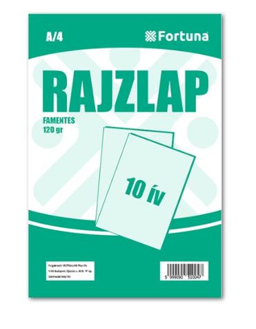 Rajzlap A/4 famentes 10 db/csomag