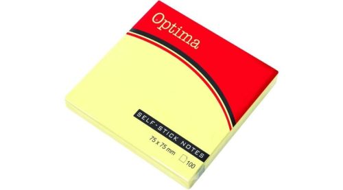 Öntapadós jegyzet Optima/Victoria, 75x75mm 80 vagy 100 lap neon vagy pasztell, vegyes szín