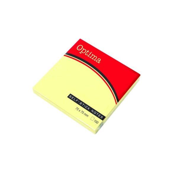 Öntapadós jegyzet Optima/Victoria, 75x75mm 80 vagy 100 lap neon vagy pasztell, vegyes szín